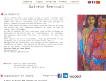Tablet Screenshot of galeriebreteuil.com